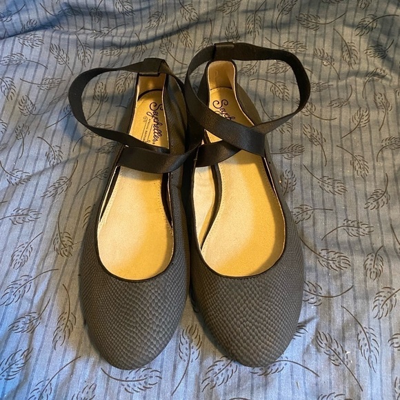 Seychelles parita elastic strap reptile embossed ballet flats 7 - Picture 1 of 6